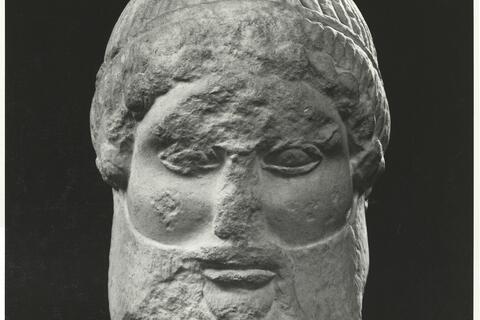 calco di scultura Testa maschile (maschera) 124 photo