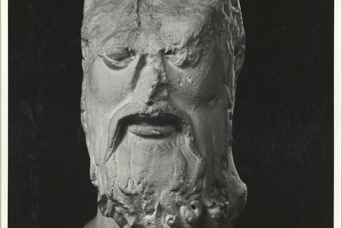 calco di scultura Gruppo dei Tirannicidi: testa di Aristogitone 155 photo