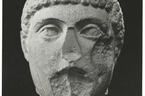 calco di scultura Gruppo dei Tirannicidi: testa di Armodio 156 photo