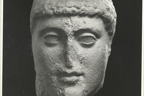 calco di scultura Gruppo dei Tirannicidi: testa di Armodio 157 photo