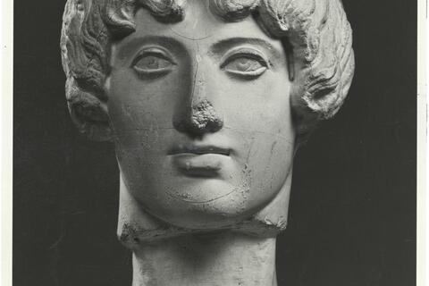 calco di scultura Testa del c.d. Apollo dell'Omphalos 209 photo