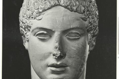 calco di scultura Testa di atleta da Perinto 247 photo