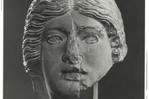 calco di scultura Decorazione scultorea del frontone ovest del tempio di Zeus a Olimpia 263 photo