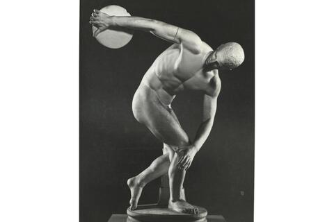 Calco di scultura Discobolo ricostruzione bronzata 278 photo