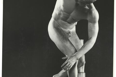 calco di scultura Discobolo ricostruzione bronzata Rizzo 278 photo