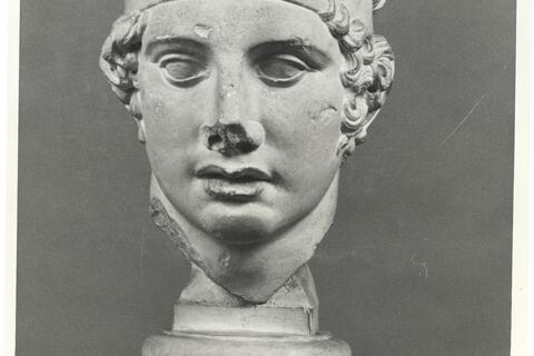 calco di scultura Testa di Anadoumenos da Vaulisant 290 photo