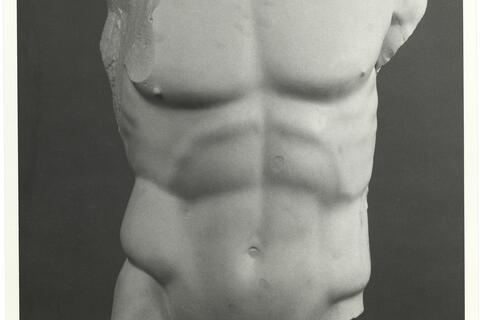 calco di scultura Torso in basalto del Doriforo 322 photo