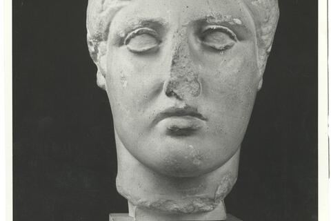 calco di scultura Testa di giovane 367 photo