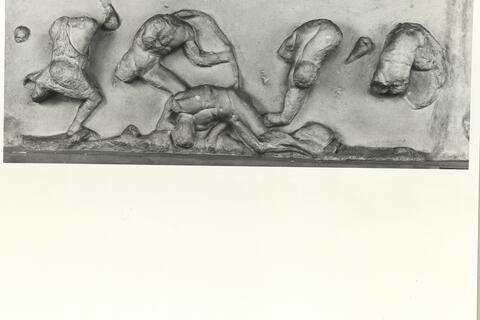 calco di scultura Metopa del lato Sud (?) dell'Ephaisteion: Teseo e Procuste 404 photo
