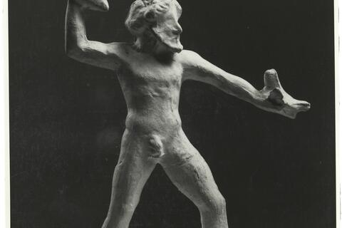 calco di scultura Statuetta di Zeus 423 photo