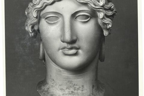 calco di scultura Testa di Athena di Vienna. Ricostruzione Rizzo. 452 photo