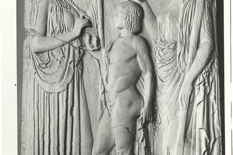 calco di scultura Rilievo con Demetra, Kore e Trittolemo 461 photo