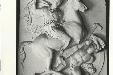 calco di scultura Stele funeraria di Dexileo, da Atene 496 photo