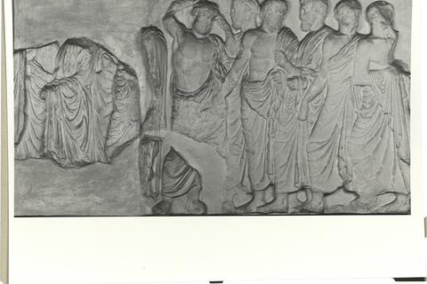 calco di scultura Magistrati: fregio lato nord del Partenone 549 photo