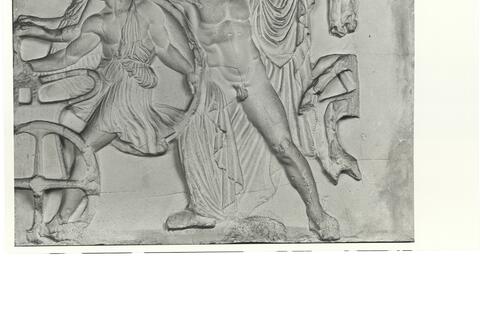 calco di scultura Aurighi: fregio del lato nord del Partenone 551 photo