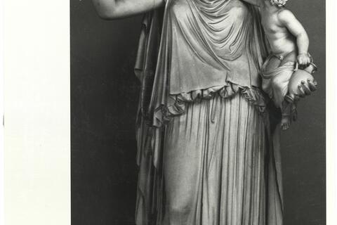 calco di scultura Statua di Eirene e Ploutos 673 photo