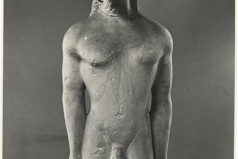 calco di scultura Kouros di Thera 67 photo