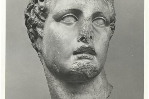 calco di scultura Testa di atleta (c.d. Meleagro o Dioniso) 689 photo