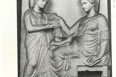 calco di scultura Stele funeraria di Archestrate 701 photo