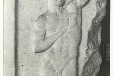 calco di scultura Stele funeraria di atleta che si deterge con lo strigile 703 photo
