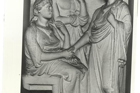 calco di scultura Stele funeraria del Dipylon 711 photo