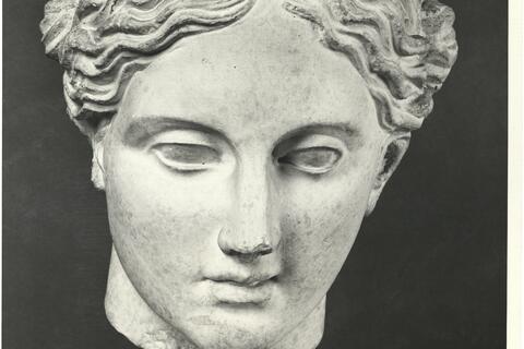 calco di scultura Testa emendata dell’Apollo Sauroctono dal Palatino 724 photo