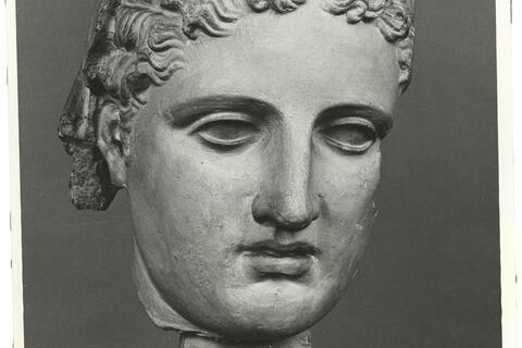 calco di scultura Testa della c.d. Grande Ercolanese, da Butrinto 726 photo