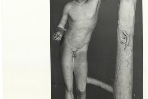 calco di scultura Statua dell'Apollo Sauroktono, dal Palatino 743 photo