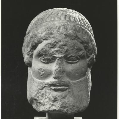 calco di scultura Testa maschile (maschera) 124 photo