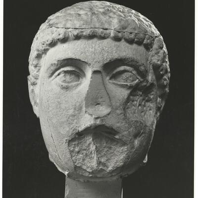 calco di scultura Gruppo dei Tirannicidi: testa di Armodio 156 photo