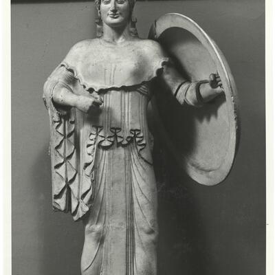 calco di scultura Sculture del frontone occidentale del tempio di Atena Aphaia ad Egina 166 photo