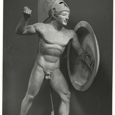 calco di scultura Sculture del frontone occidentale del tempio di Atena Aphaia ad Egina 170 photo