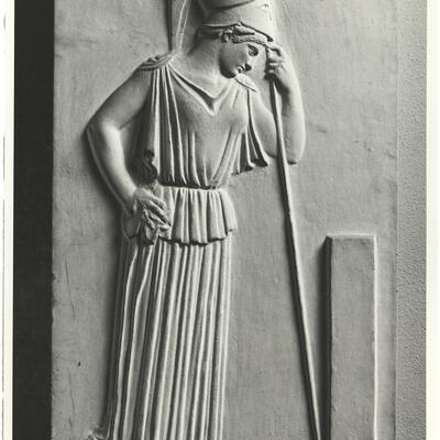 calco di scultura Rilievo con Atena 191 photo