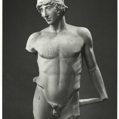 calco di scultura Statua di atleta 204 photo