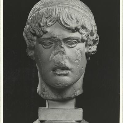 calco di scultura Testa del c.d. Apollo dell'Omphalos 208 photo