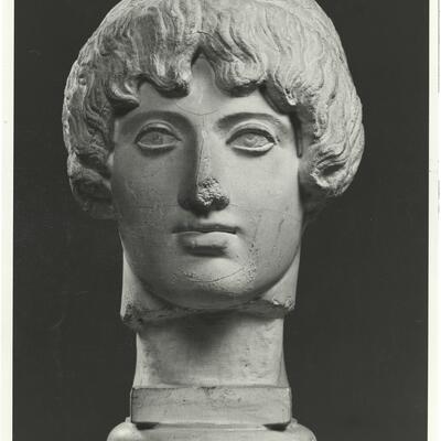 calco di scultura Testa del c.d. Apollo dell'Omphalos 209 photo