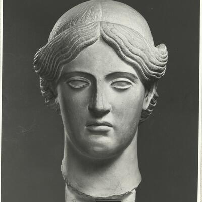 calco di scultura Testa femminile del "tipo Candia" 214 photo