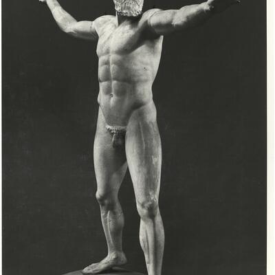 calco di scultura Statua di Zeus da Capo Artemision 222 photo