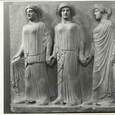 calco di scultura Rilievo con le Cariti 230 photo