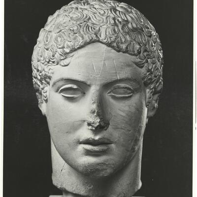 calco di scultura Testa di atleta da Perinto 247 photo