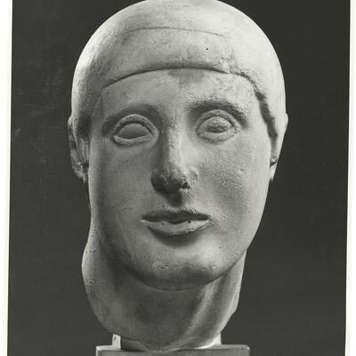 calco di scultura Decorazione scultorea del frontone est del tempio di Zeus a Olimpia 257 photo