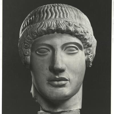 calco di scultura Decorazione scultorea del frontone ovest del tempio di Zeus a Olimpia 258 photo