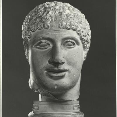 calco di scultura Decorazione scultorea del frontone ovest del tempio di Zeus a Olimpia 261 photo