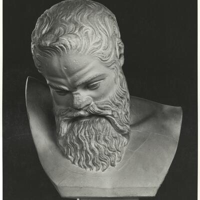 calco di scultura Busto di Marsia 272 photo