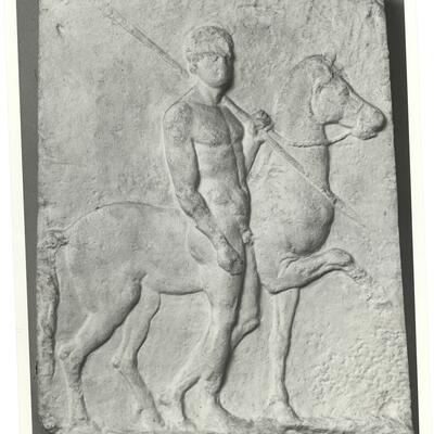 calco di scultura Rilievo di Doriforo 321 photo