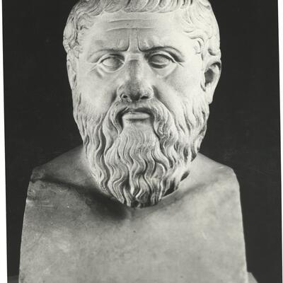calco di scultura Ritratto di Platone 354 photo
