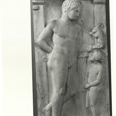 calco di scultura Stele funeraria di Telesias 382 photo