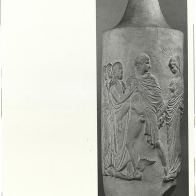 calco di scultura Lekythos funeraria di Myrrine 384 photo
