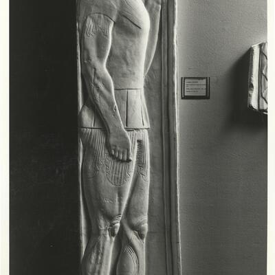 calco di scultura Stele funeraria di Aristion firmata da Aristokles 390 photo