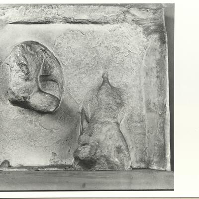 calco di scultura Metopa del lato Est dell'Ephaisteion: Eracle e l'Amazzone 408 photo